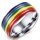 Regenbogen Ring - 11 mm Größe