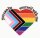 Gay Anstecker - Herzform